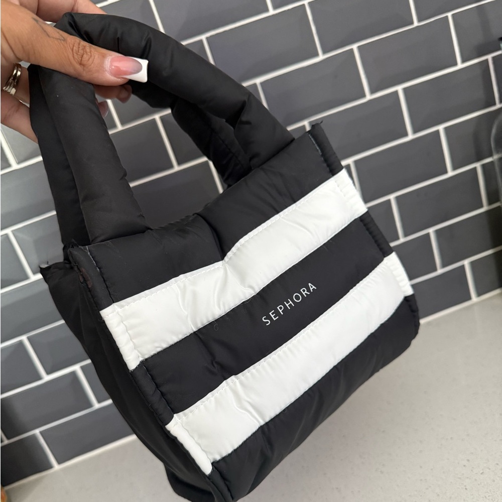 Sephora mini puffer tote